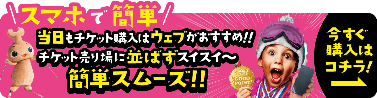 チケット購入はwebがおすすめ！